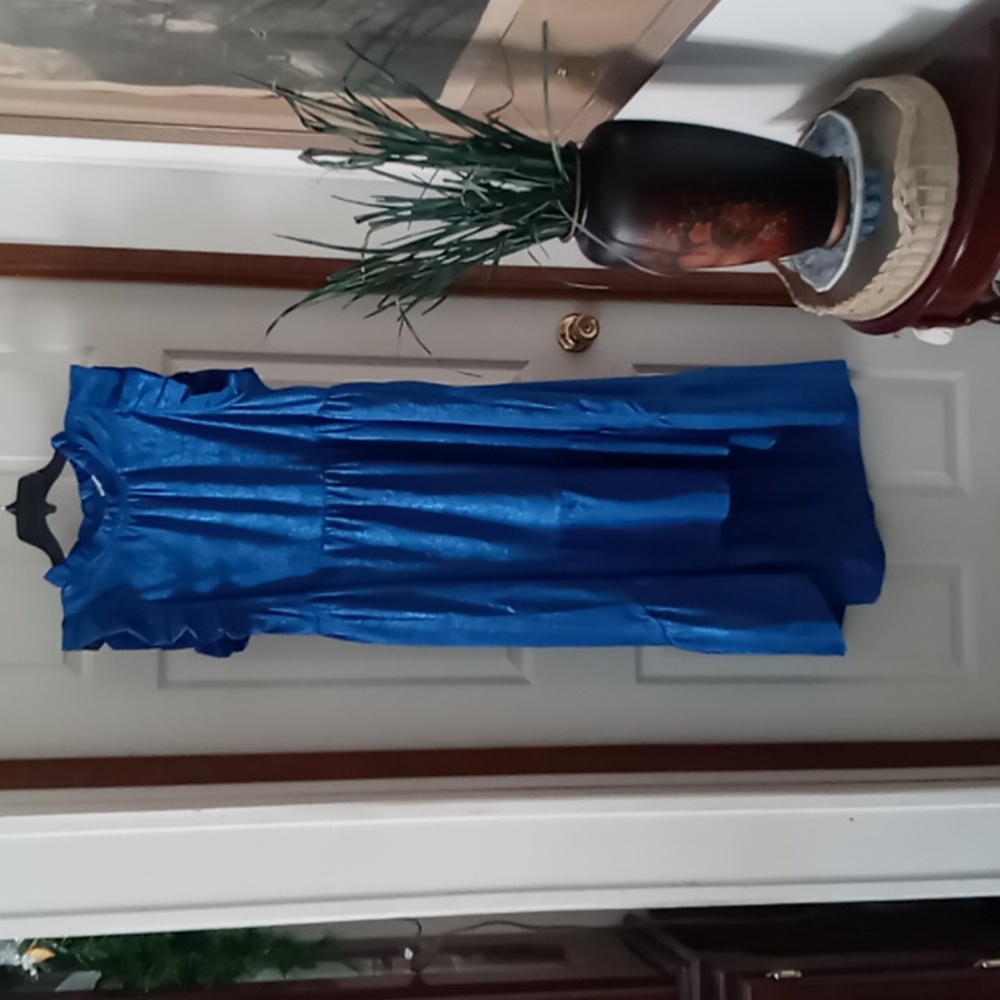 Karlie Royal blue Hi/Lo Dress Large